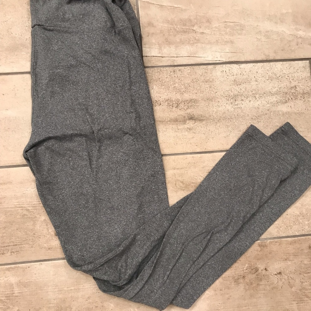 One Size Gray Lularoe Leggings